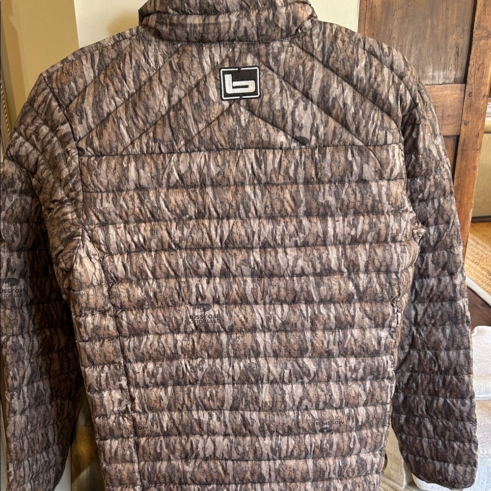 Brown Banded Camouflage Puffer Jacket - Picture 5 of 10
